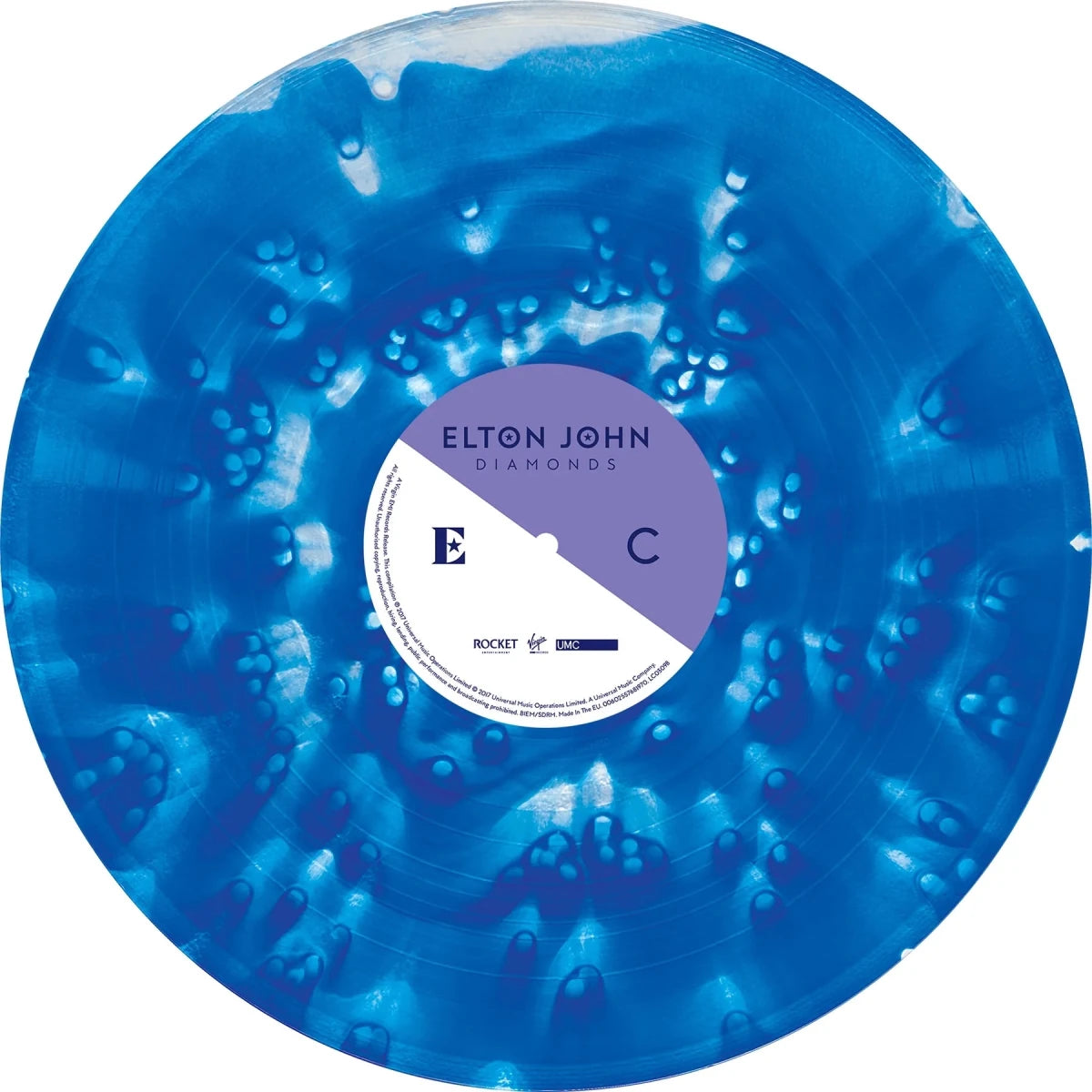 "Vinyl Record Title - Transatlantic Vinyl RecordsElton John - Diamonds - Blue Clouds Vinyl. USA IMPORTED VINYL.