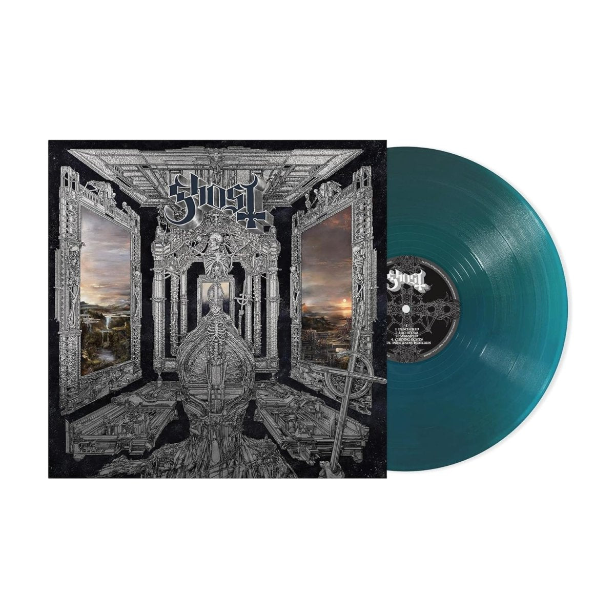 "Vinyl Record Title - Transatlantic Vinyl RecordsGhost - ‘SKELETÁ’ ( USA Exclusive – Limited to 1,000,dark green Mix Vinyl)