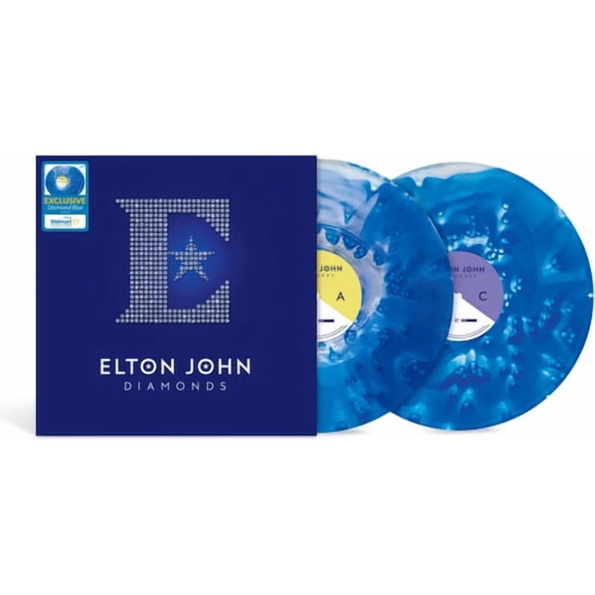 "Vinyl Record Title - Transatlantic Vinyl RecordsElton John - Diamonds - Blue Clouds Vinyl. USA IMPORTED VINYL.
