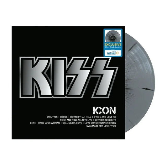 "Vinyl Record Title - Transatlantic Vinyl RecordsKiss - ICON (Walmart Exclusive) - Silver Marbled Vinyl - USA Import.