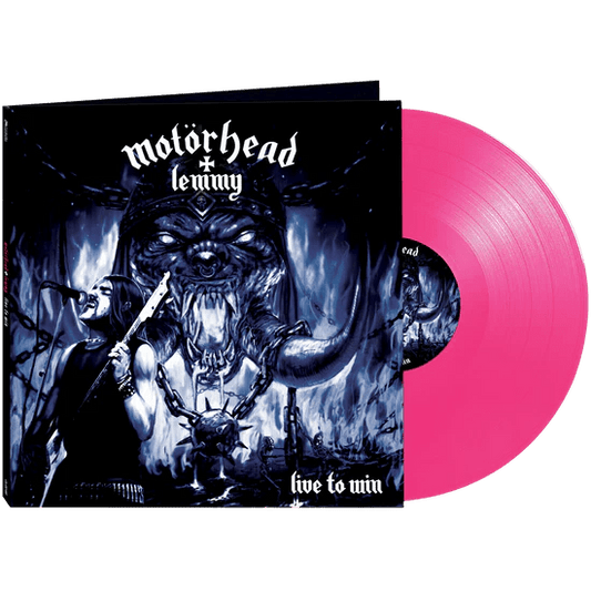 "Vinyl Record Title - Transatlantic Vinyl RecordsMotorhead - Live to Win. USA Exclusive - Pink, Red or Blue.