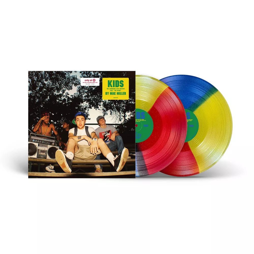 "Vinyl Record Title - Transatlantic Vinyl RecordsMac Miller - KIDS USA - Exclusive Vinyl Record - Limited Edition Red, Blue and Yellow Glitter