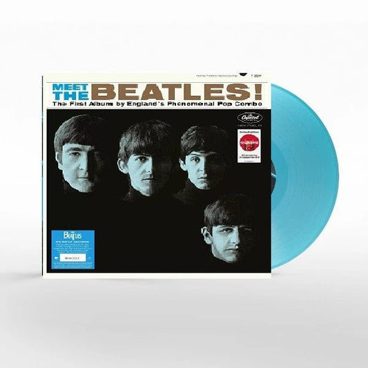 "Vinyl Record Title - Transatlantic Vinyl RecordsThe Beatles - Meet The Beatles - Aqua Colour Vinyl - USA Exclusive.