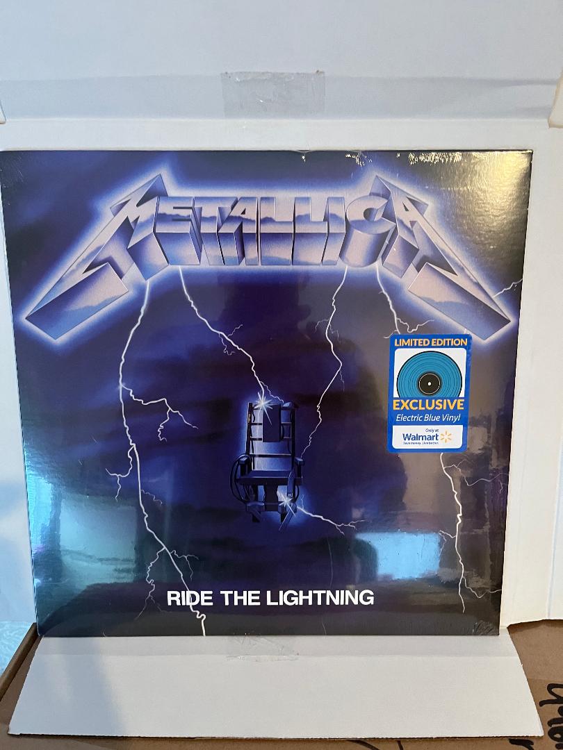 "Vinyl Record Title - Transatlantic Vinyl RecordsMetallica - Ride the Lightining - Colbalt Blue Vinyl - USA Import Vinyl Record.