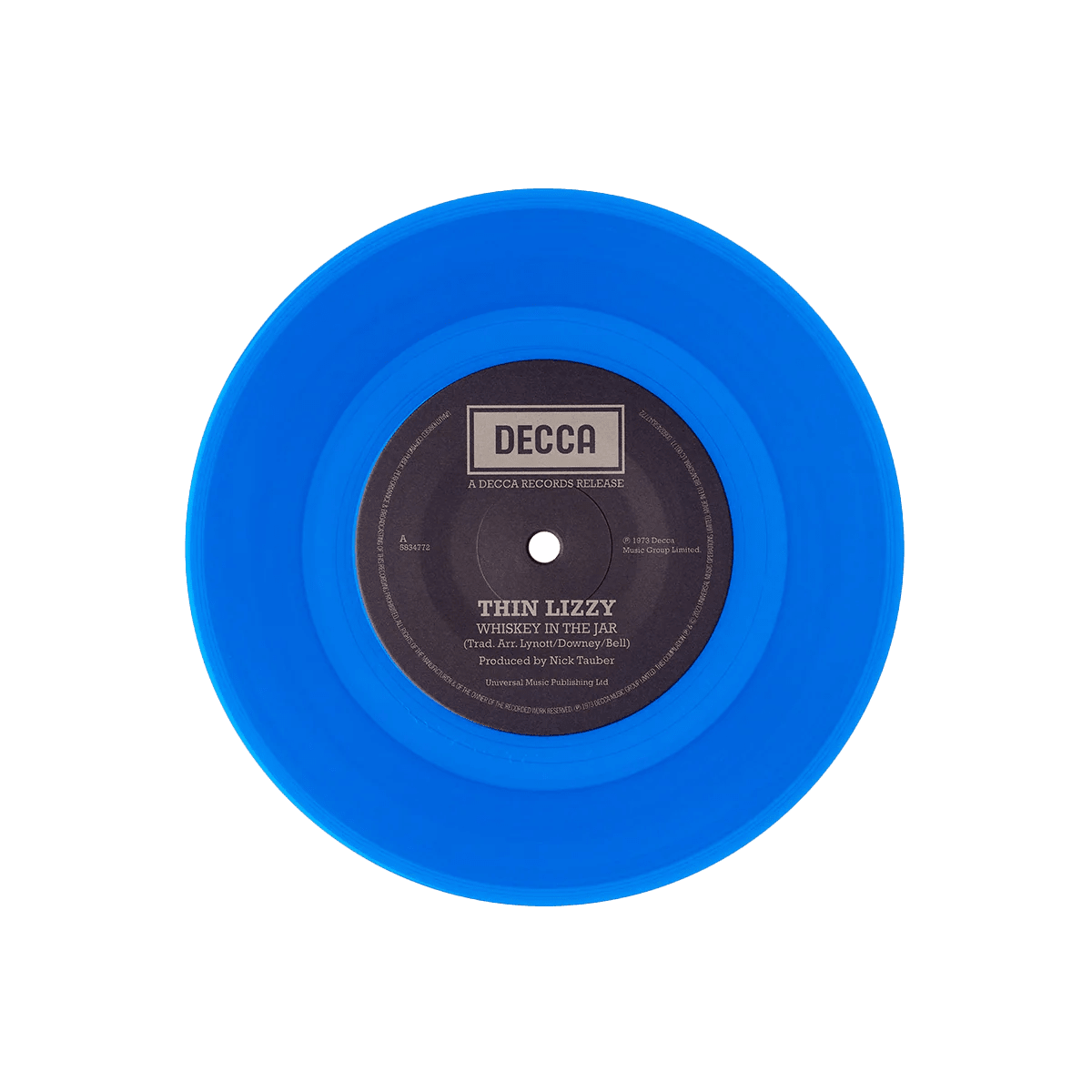 "Vinyl Record Title - Transatlantic Vinyl RecordsThin Lizzy - Whisky in The Jar - 7" - Rare Colour Vinyl - USA Import. Blue Vinyl.
