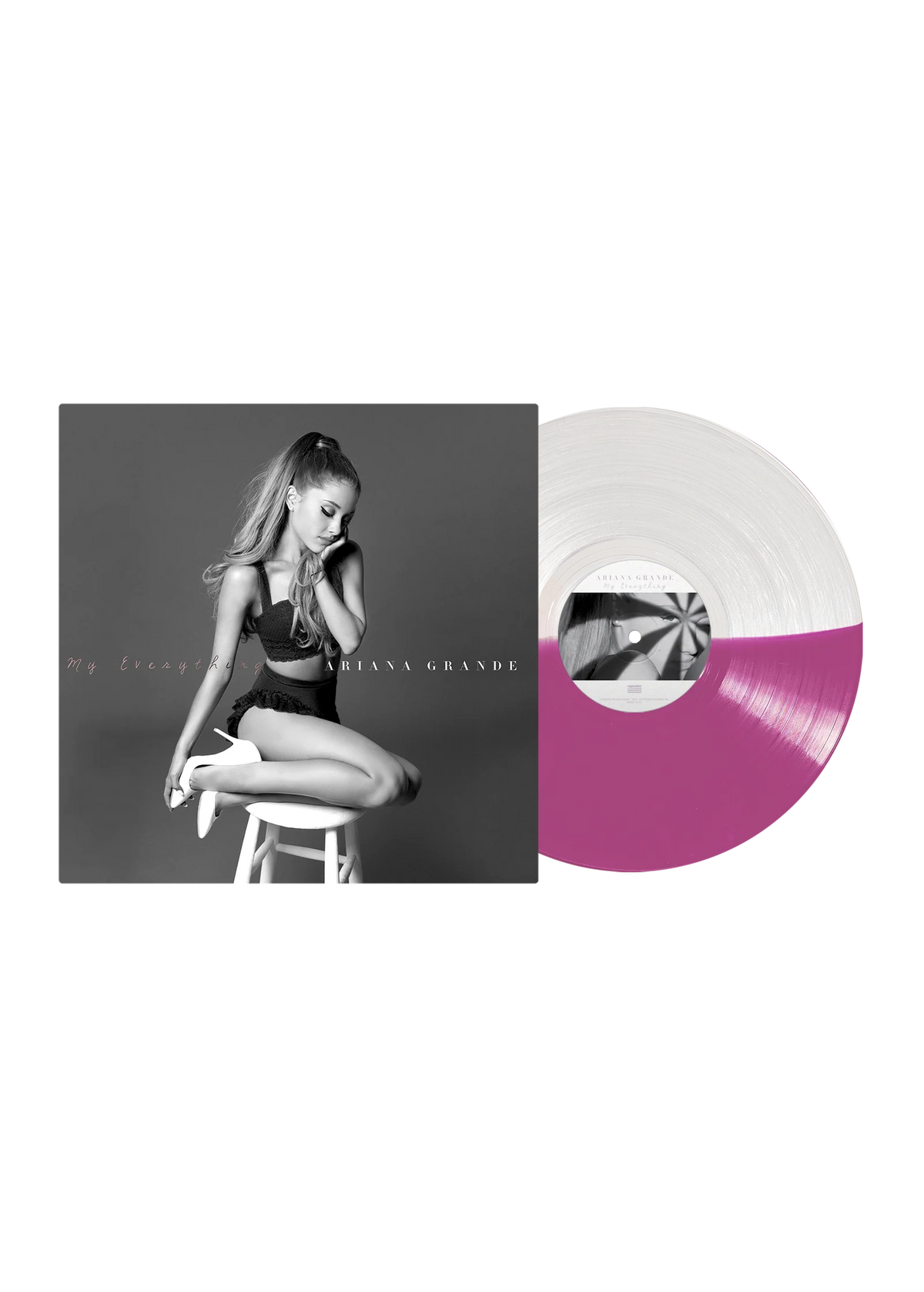 Ariana Grande-my everything Vinyl= (half clear/purple)-Exclusive USA.